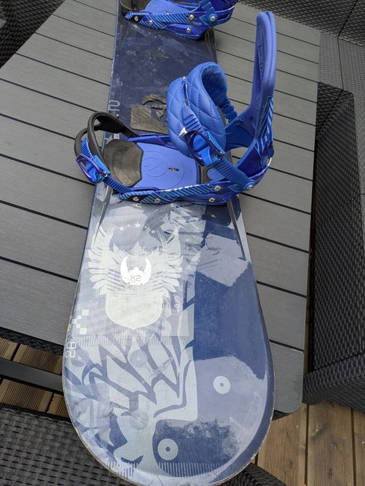 K2 Nemesis 164 duża długa deska snowboardowa snowboard wiązania XL