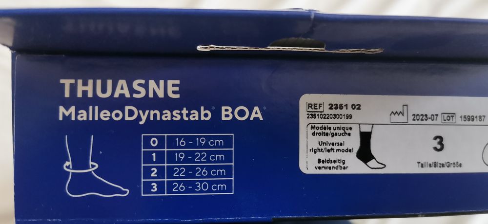 Ортез стабилизирующий голеностопный Thuasne (Тюан) Malleo Dynastab Boa