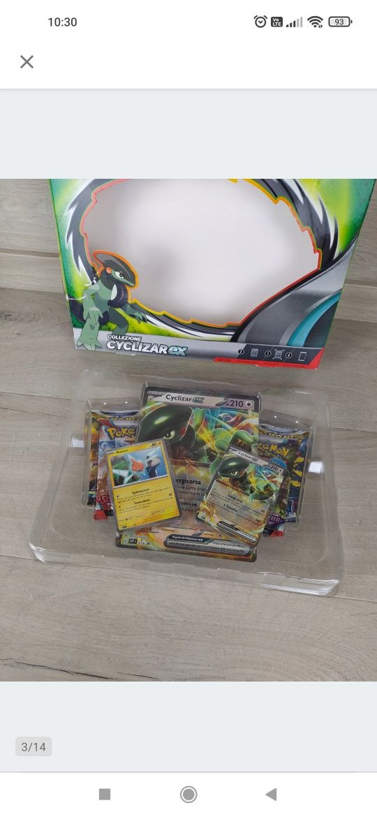 Pokemon TCG Collezione Cyclizar ex Karty JĘZYK WŁOSKI OPIS

Nowe.

UWA