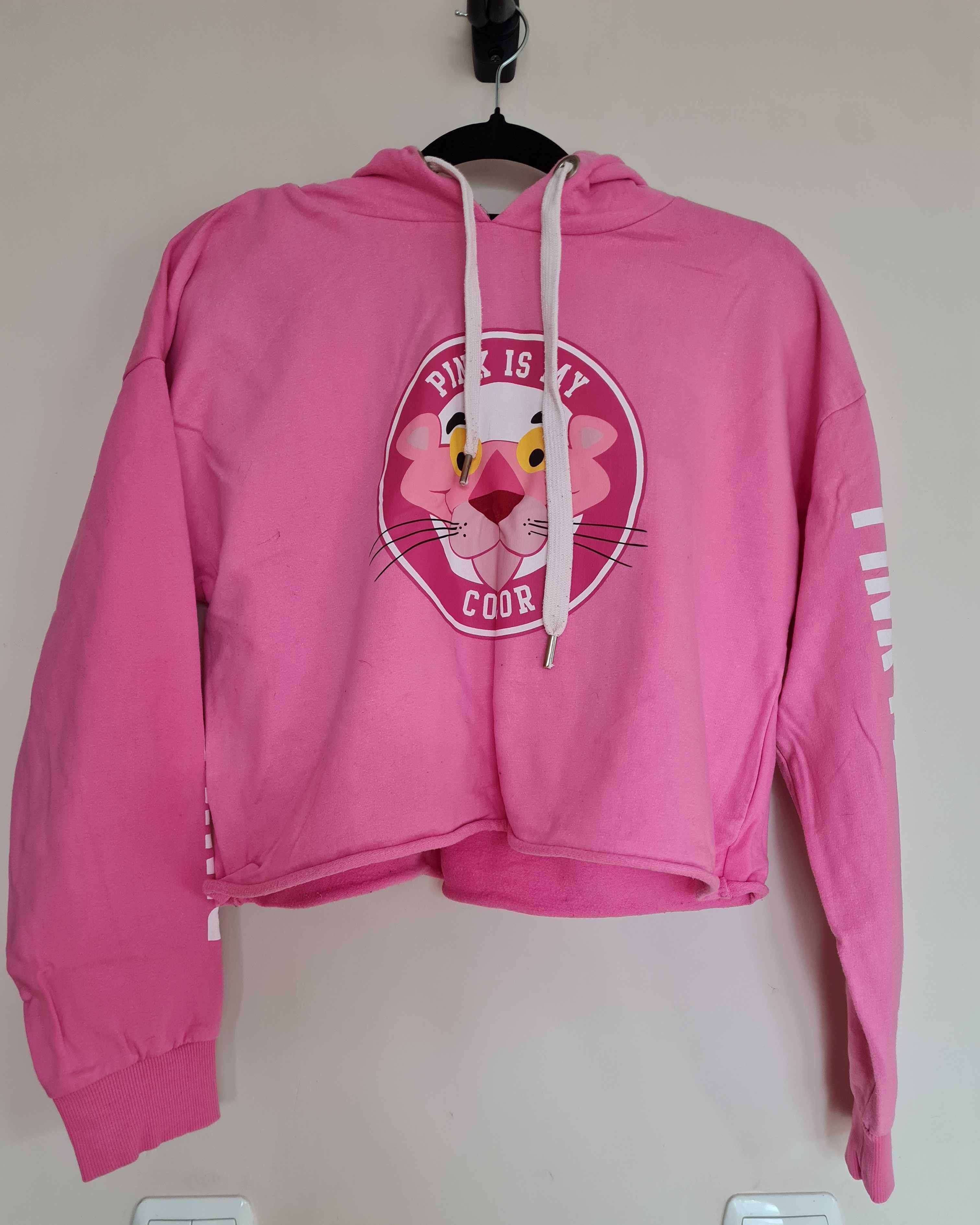 Bluza z kapturem, różowa pantera, pink panter