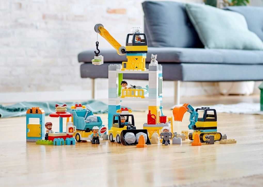 Lego Duplo 10933 Budowa dźwig wywrotka koparka JAK NOWE