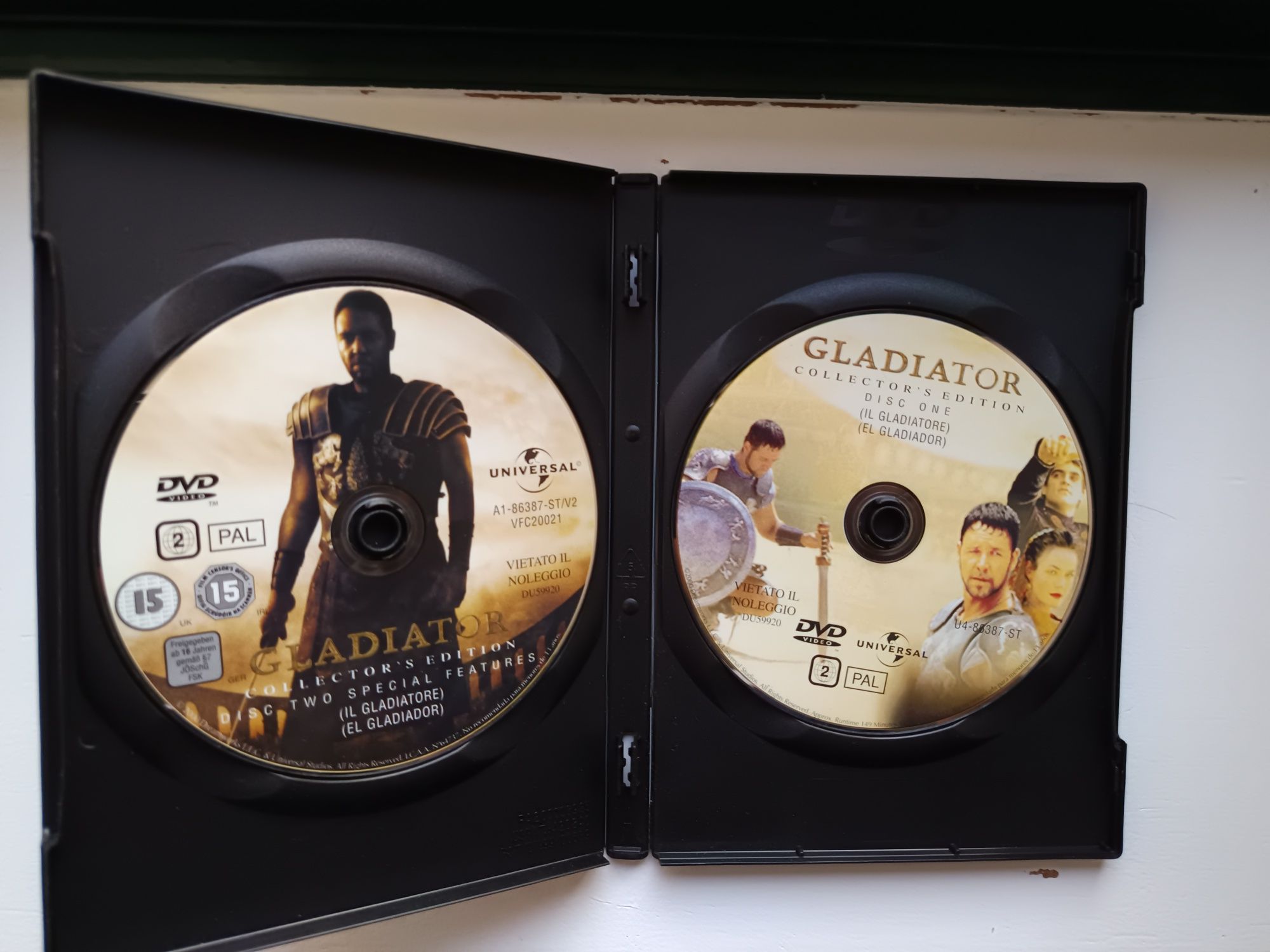 DVD edição especial 2 DVDs o gladiador