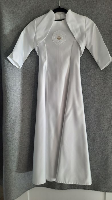 Suknia komunijna + bolerko 128