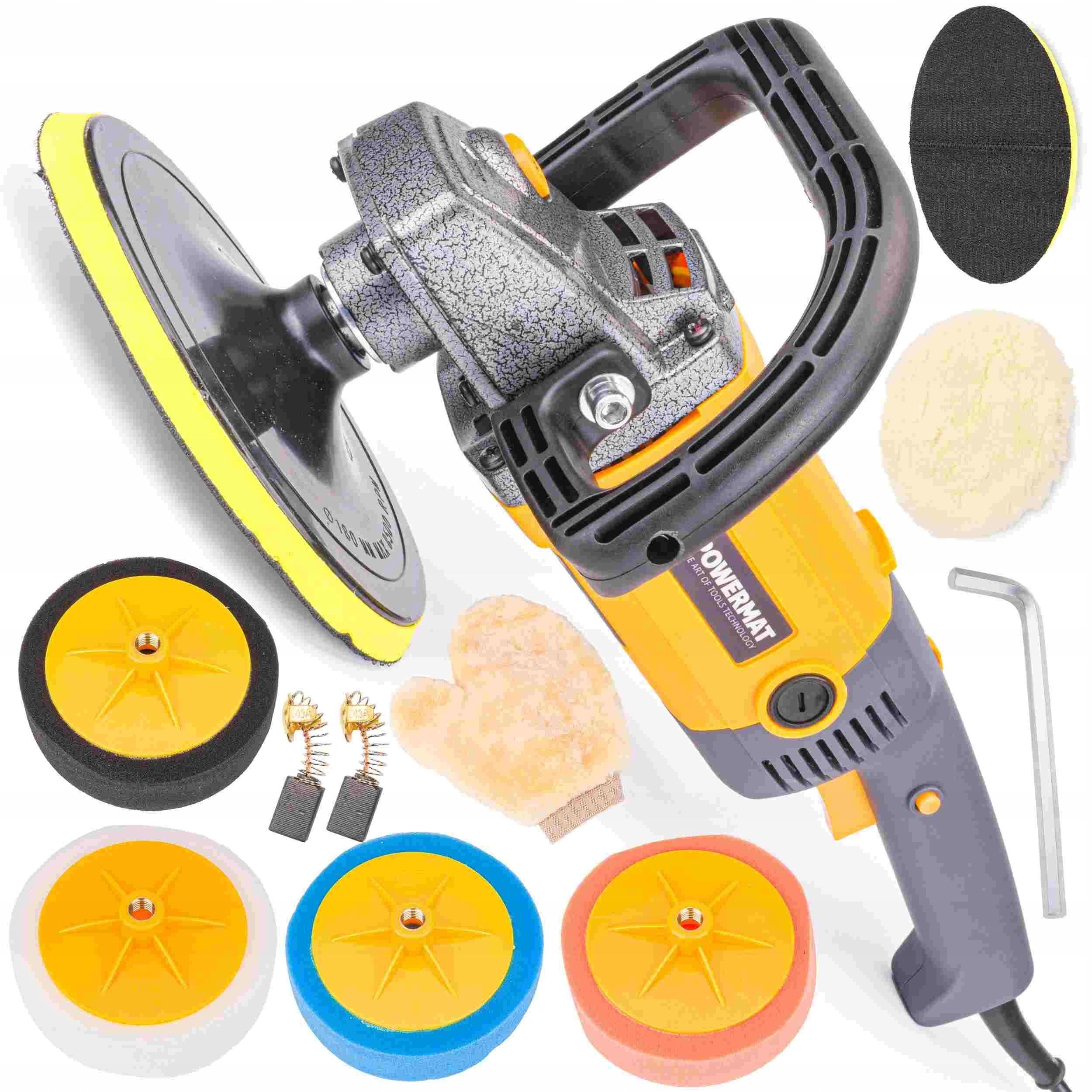 Polerka Samochodowa Do Lakieru 2600W 4X Gąbka Filc