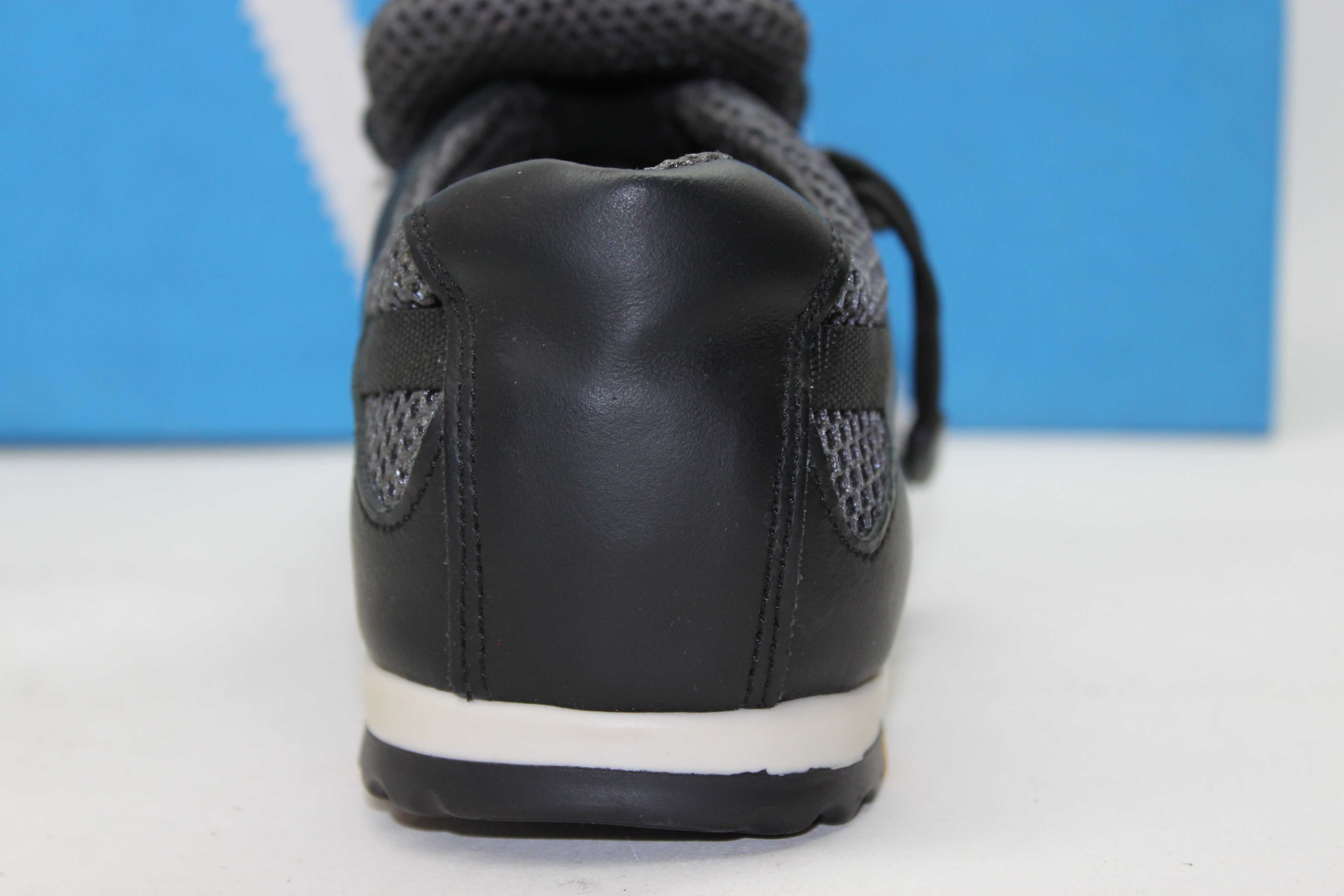 Adidas - черно-серые кроссовки - туфли - кросівки сетка(код151сет.сер)