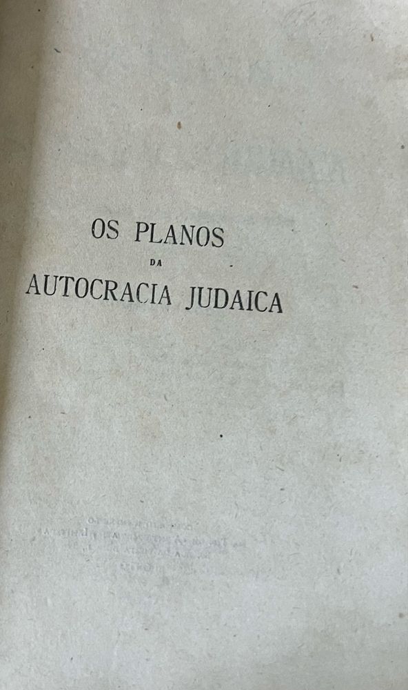 Os Planos da Autogracia Judaica