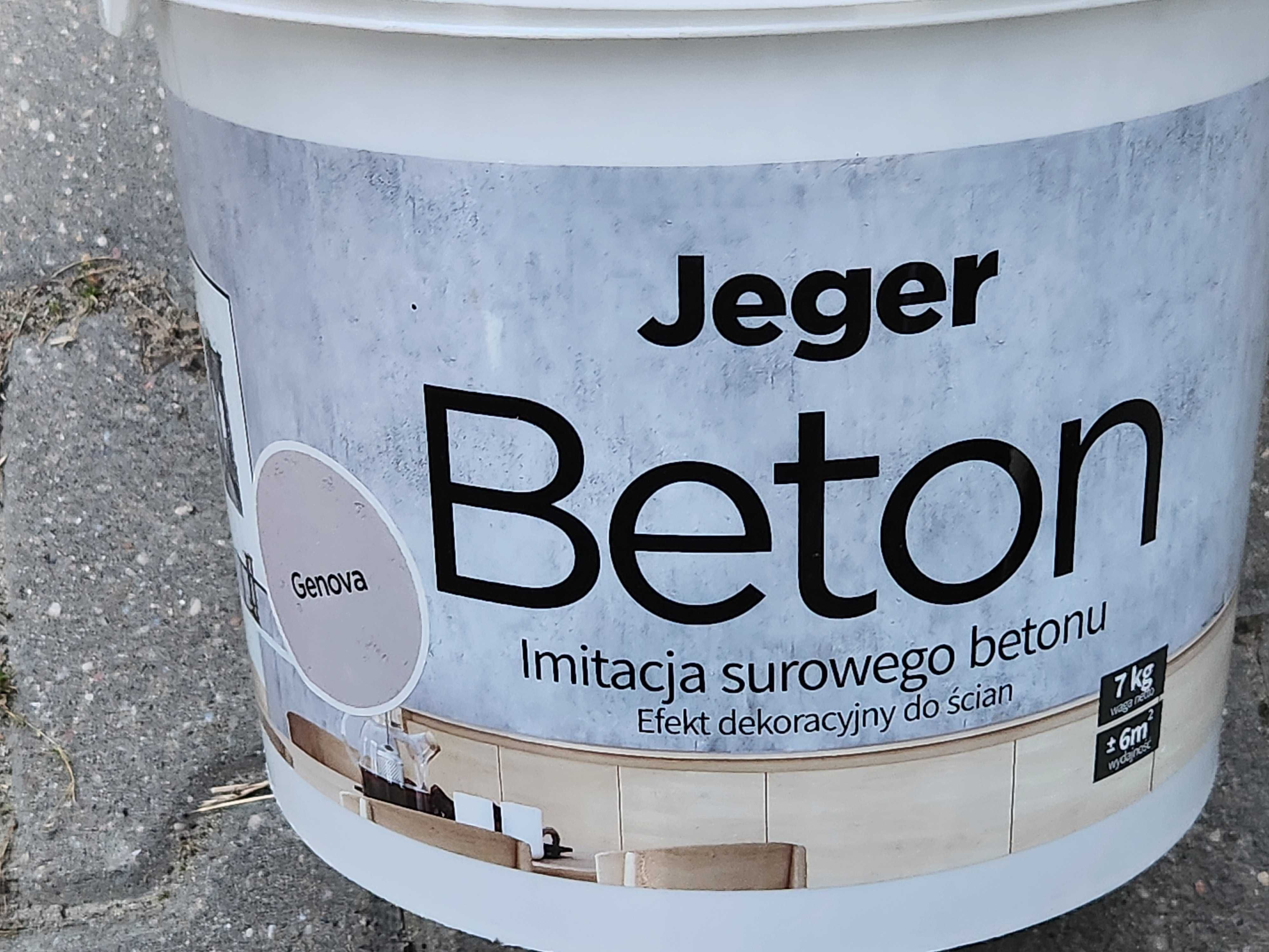 Jeger Beton Imitacja Surowego Betonu GENOVA Efekt Dekoracyjny Do Ścian