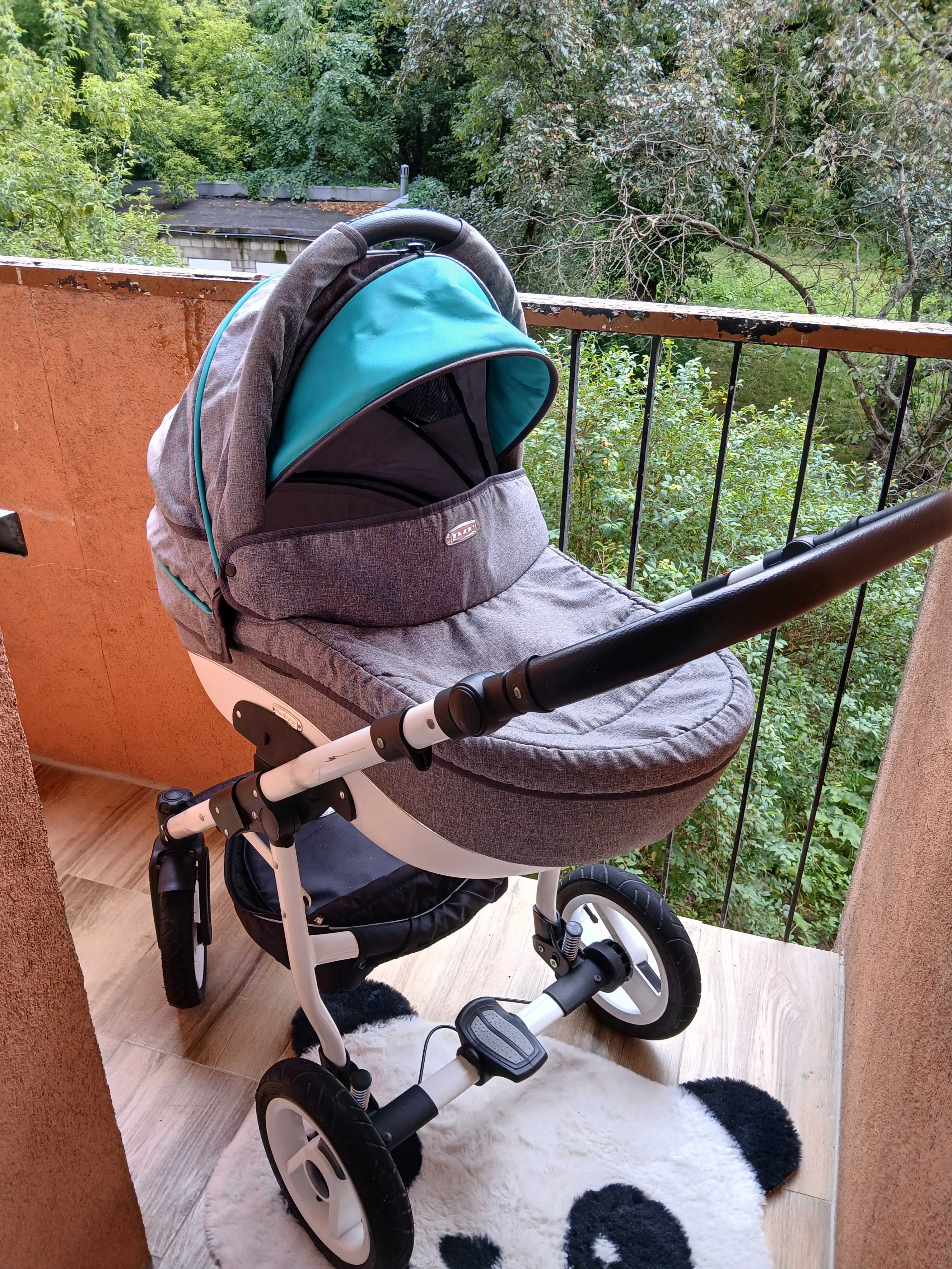 Wózek 3w1 (+moskitiera, folia przeciwdeszczowa)