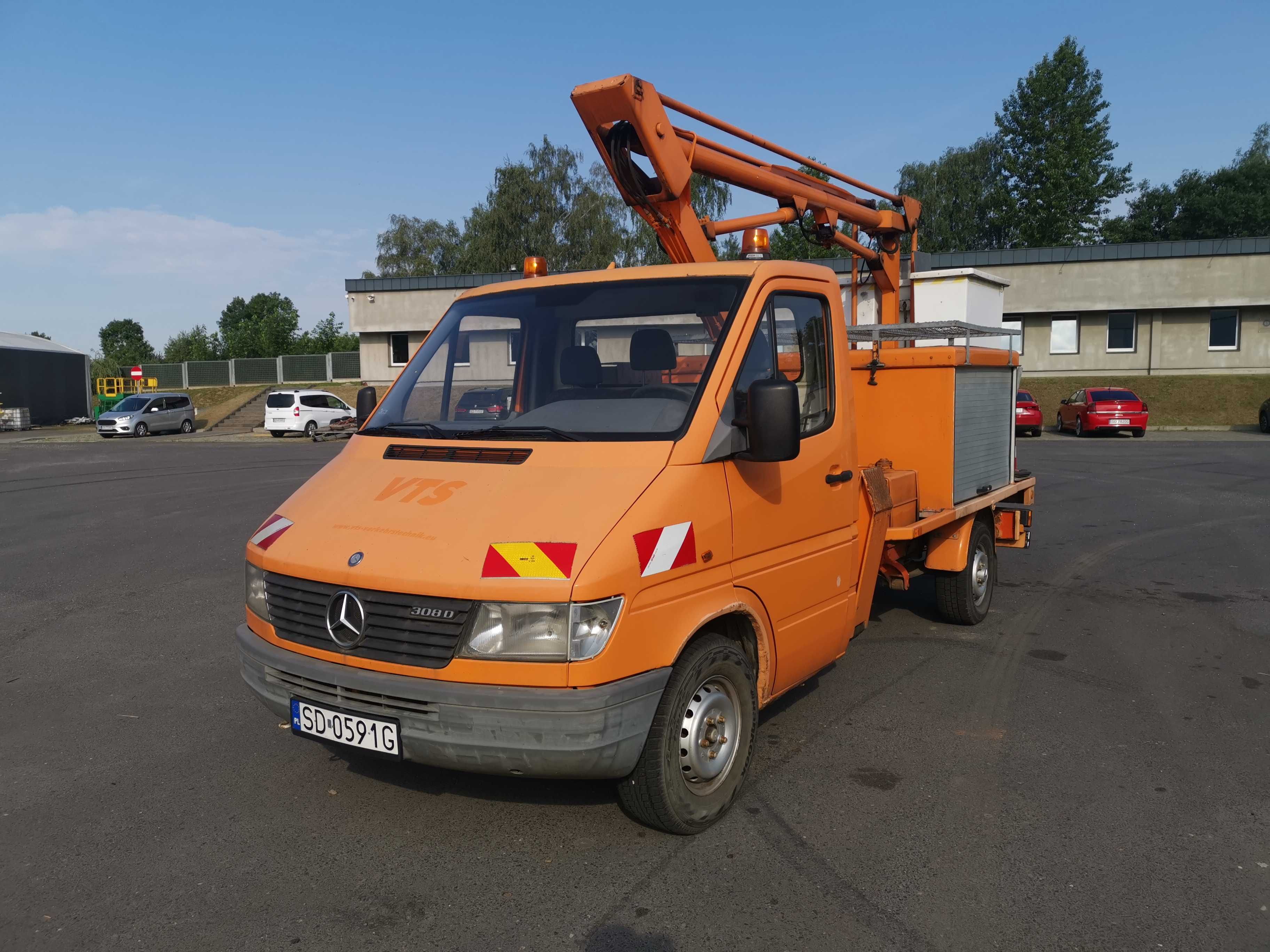 Podnośnik koszowy Zwyzka Mercedes Sprinter Ruthamn ks80 zamiana !