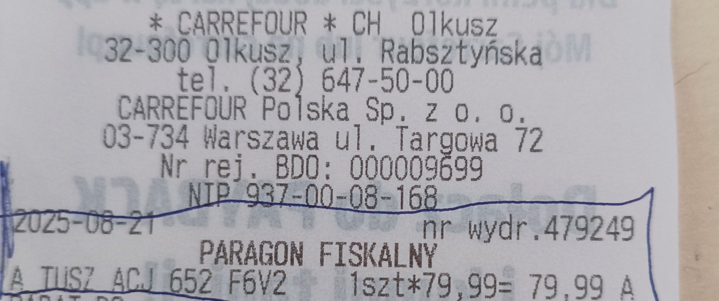 Tusz kolorowy activejet 652 xl