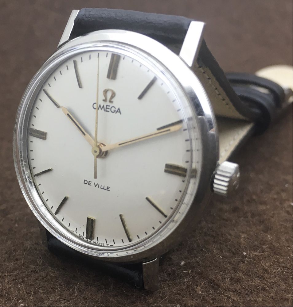 Omega De Ville, vintage, cal.601, homem, caixa aço