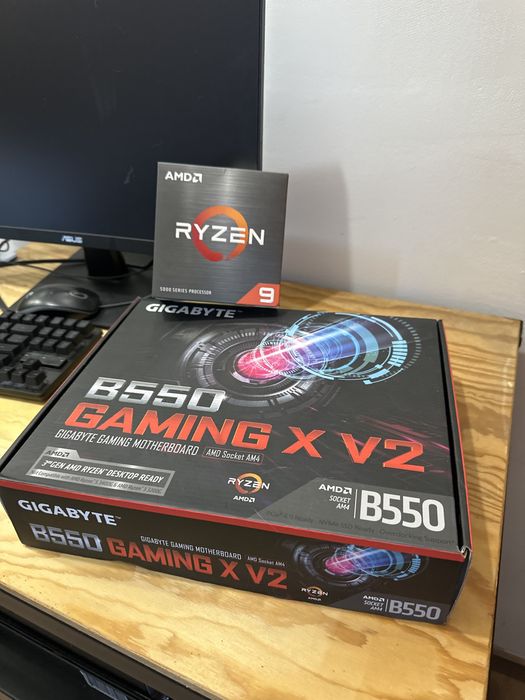 Ryzen 9 5900X mais Gygabyte B550 gaming x V2