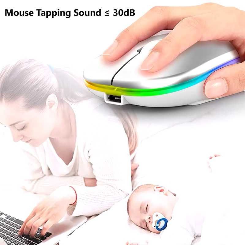 MYSZ Myszka Bezprzewodowa LED płaska +Bluetooth