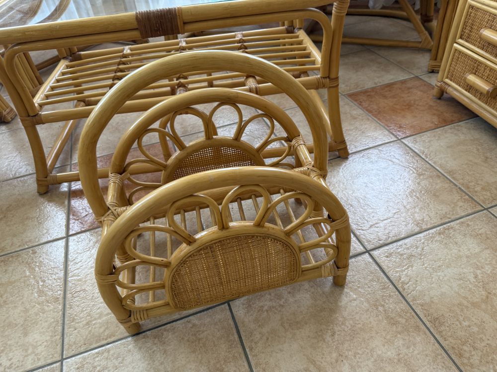 Meble rattan komplet