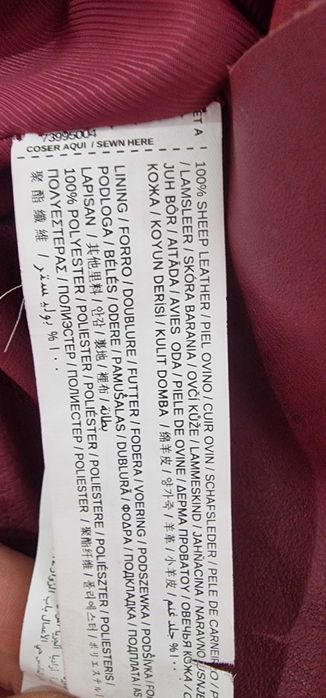 Blazer Mango 100% pele