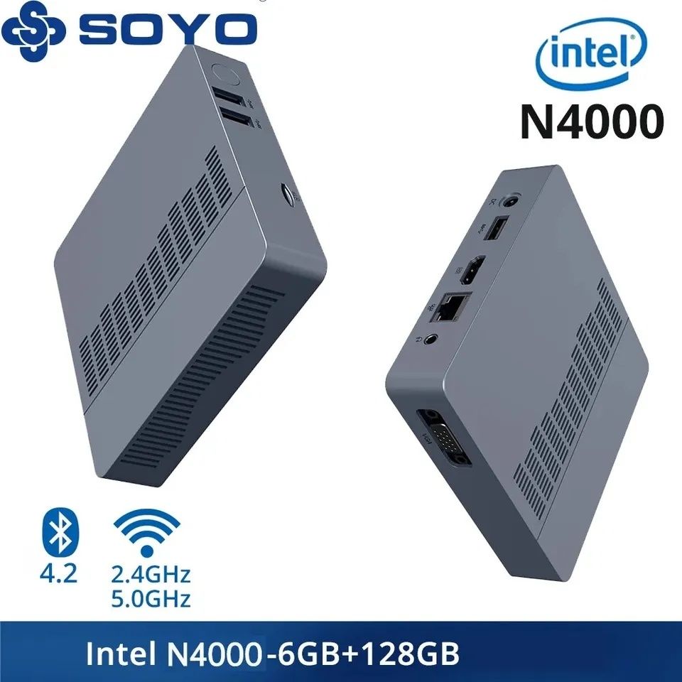 Мини ПК 6Gb 128Gb N4000