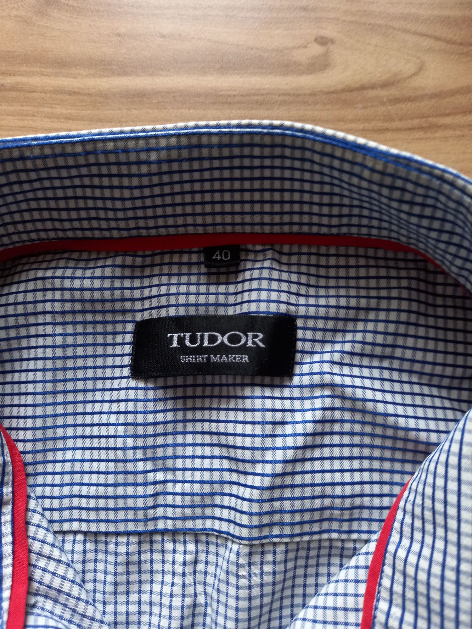 Koszula Tudor w delikatna kratkę
