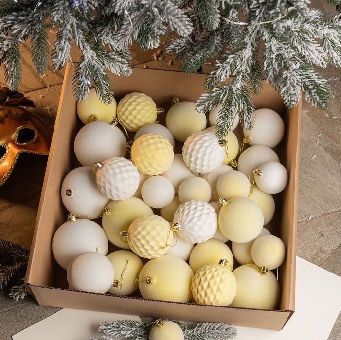 Новорічні прикраси кульки