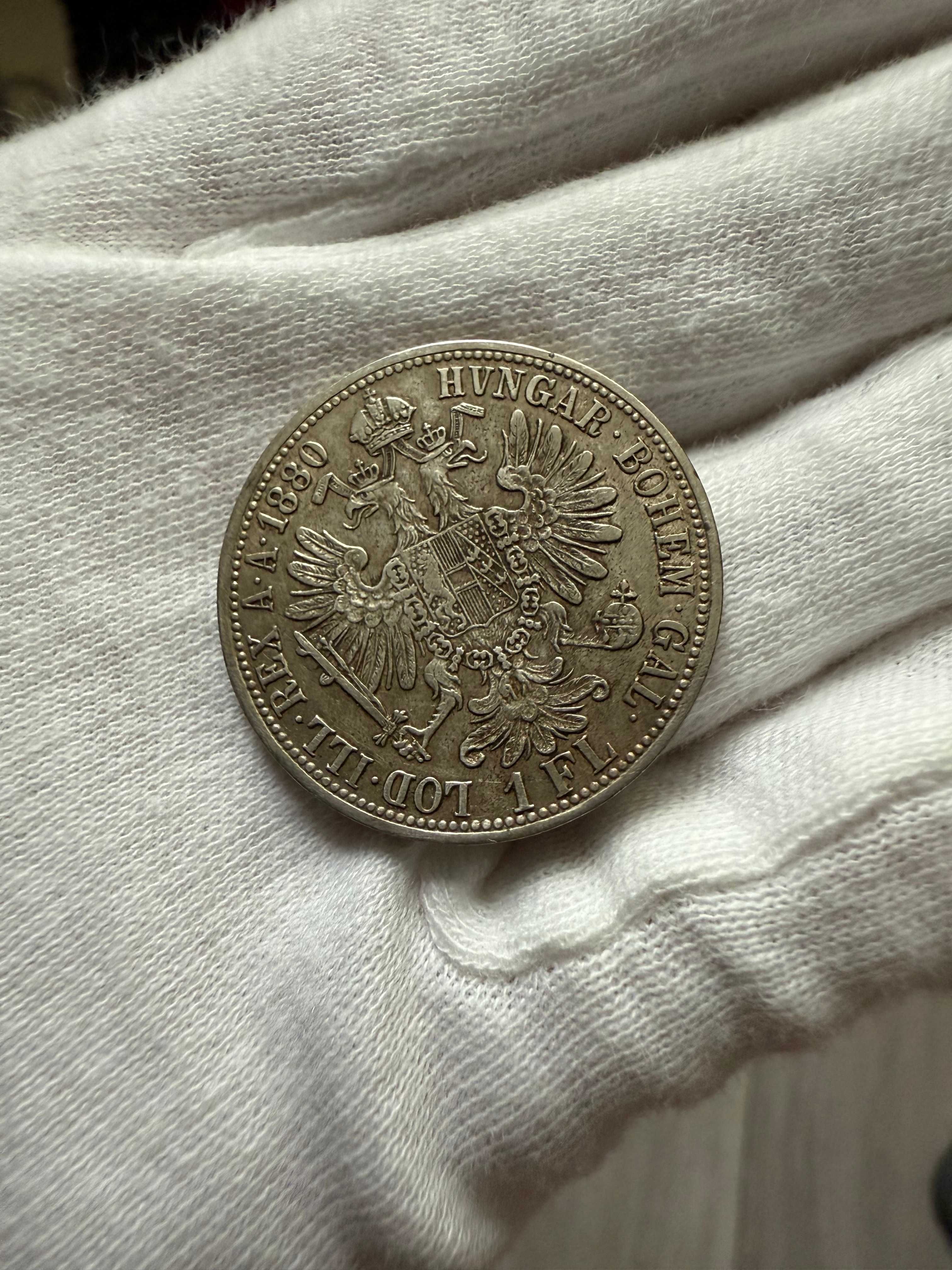 Austro-Węgry - 1 Floren - Franciszek Józef - Moneta 1880