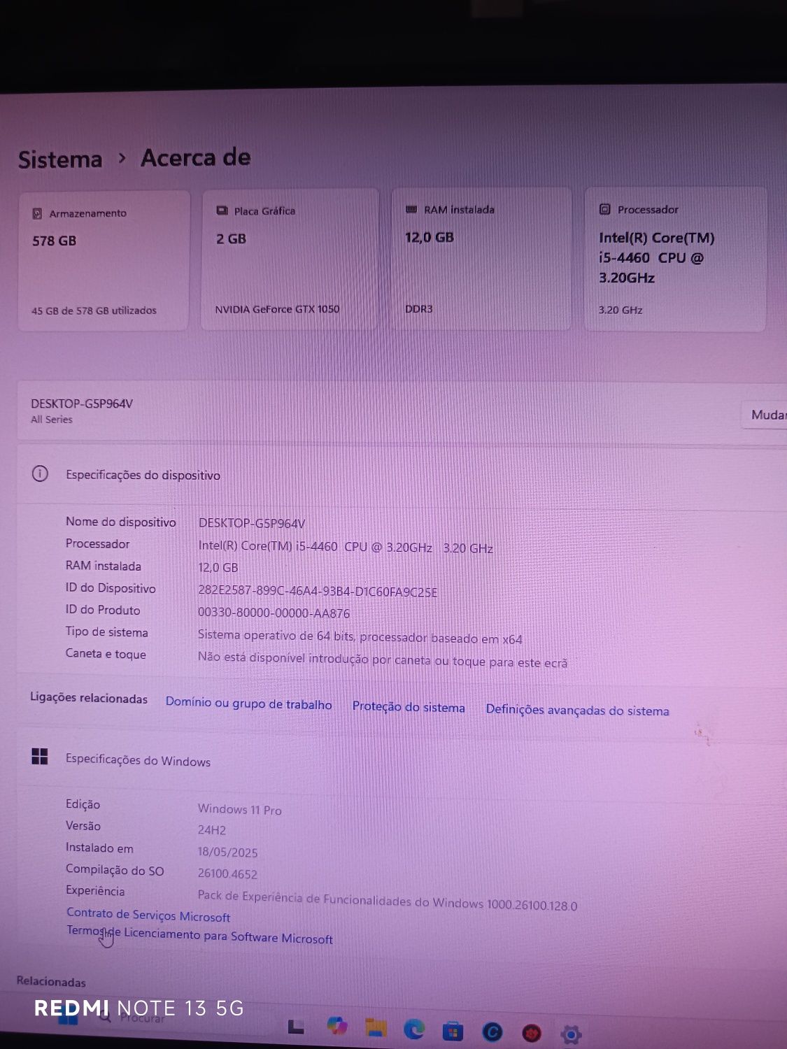 Desktop ASUS i5 4460 3.2 GHz 
Processador i