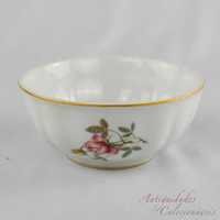 Taça / Tigela em porcelana Artibus decorada com flores e friso dourado