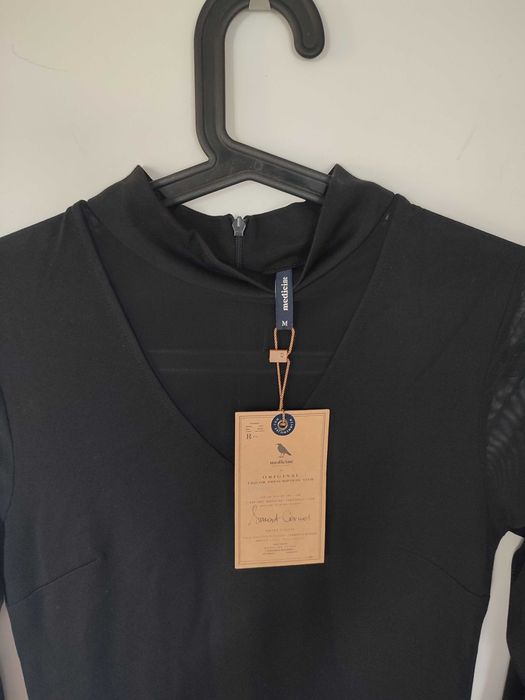 Medicine rozmiar M nowa elegancka czarna sukienka