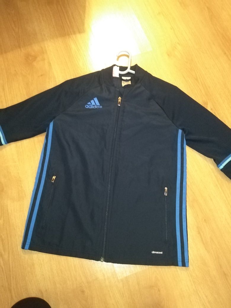 Bluza Adidas Climacool 13 13 lat 164cm rozpinana granatowa sportowa