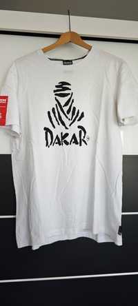 Biała koszulka z nadrukiem Diverse (Dakar)
