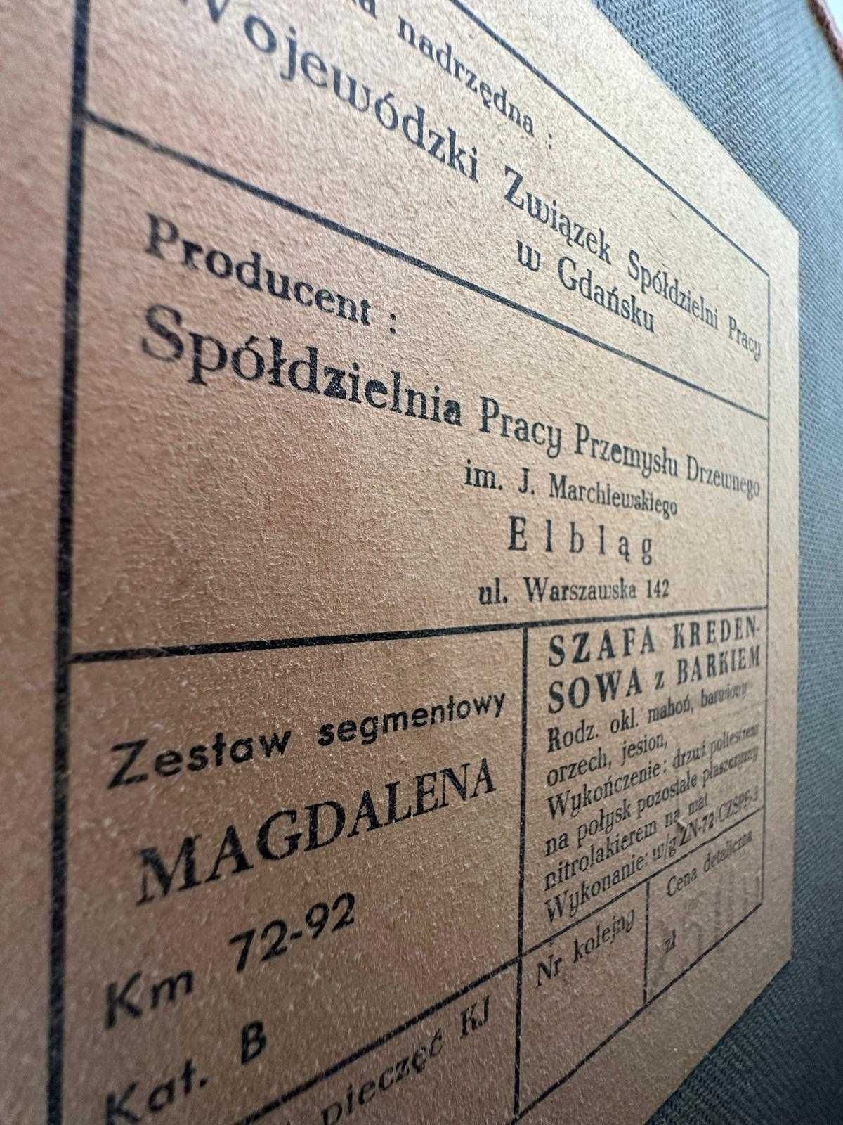 Oryginalny zestaw mebli PRL „Magdalena” z lat 70. vintage - Gdańsk