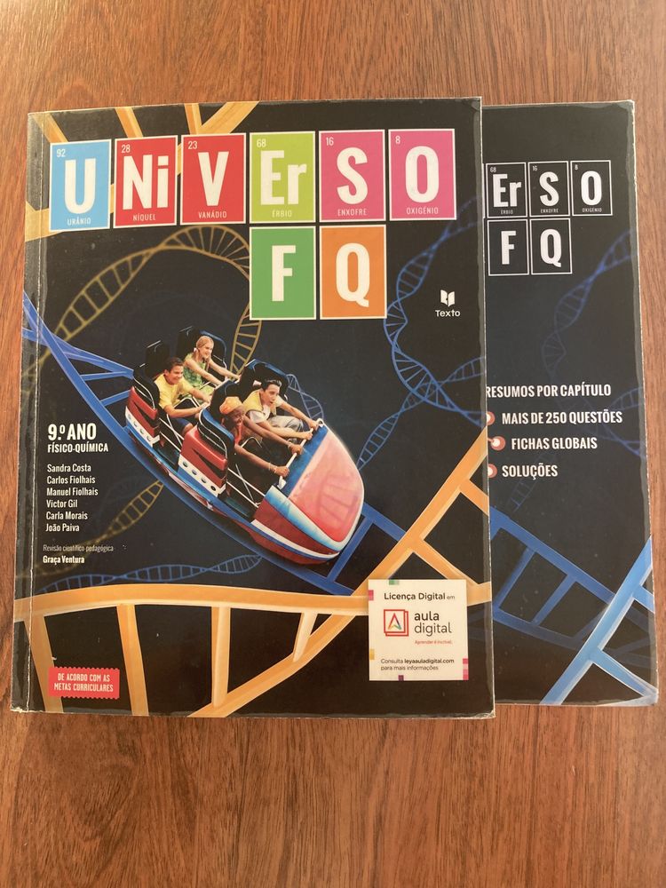 Manual e Caderno de Atividade “Universo FQ” Fisico-Química 9o ano