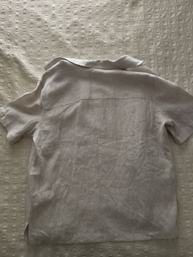 Camisa 100% linho Zara