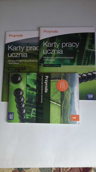 Stare podręczniki LO PRZYRODA podręcznik z kompletem kart pracy