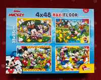 Puzzle Disney Myszka Mickey maxi floor 4x48 2w1