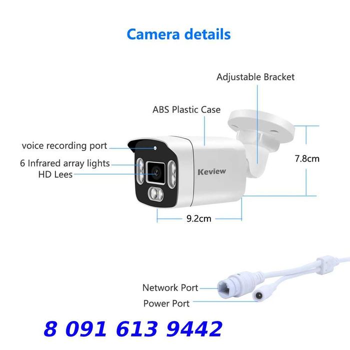 IP камера видеонаблюдения Onvif POE 4Mp