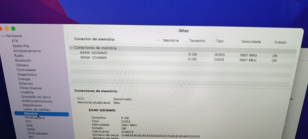 iMac 21,5", i5 quad, 16gb e 512gb disco ssd