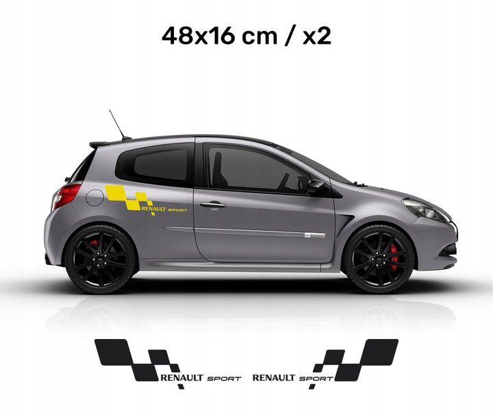 Наклейки на авто автомобиль Renault sport r26r рено