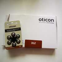 Батарейки для слухового апарату Оticon 312