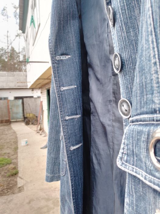 Піджак джинсовий,френч