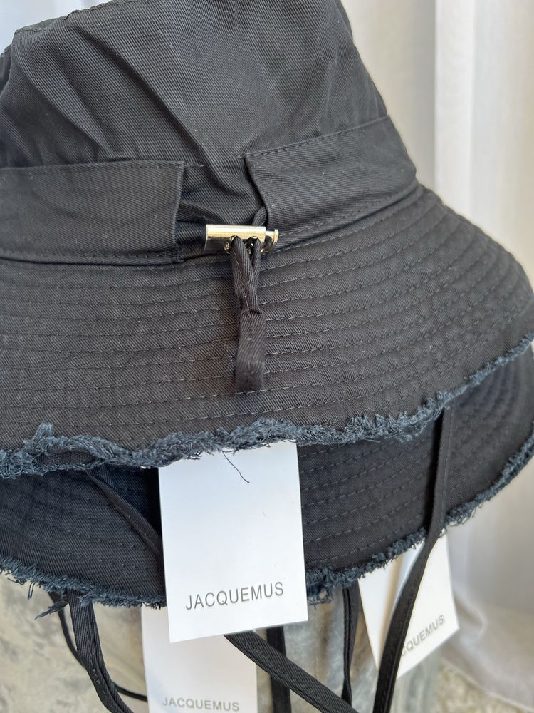 300 грн | панамка |Jacquemus стиль |чорна |100відсотків бавовна |нова.