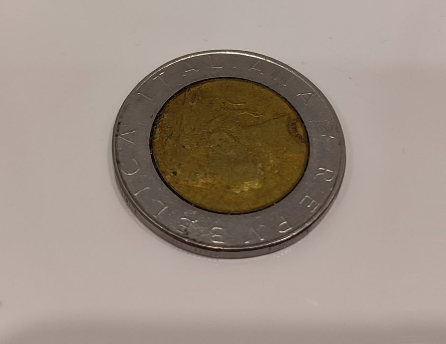 Moneta 500 l Republica Italia na 1988