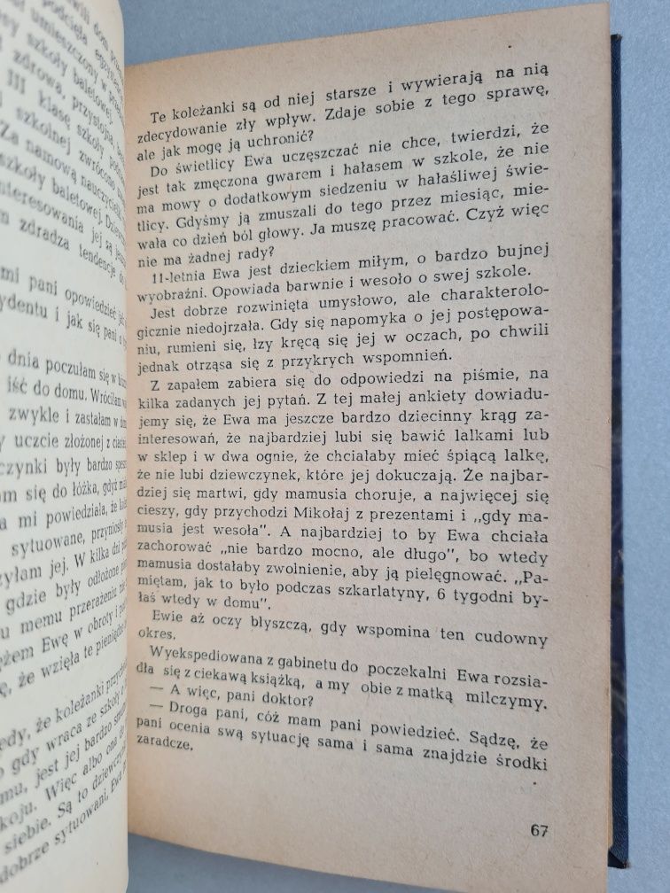 Dziecko nieznośne czy chore - Książka z 1965 roku