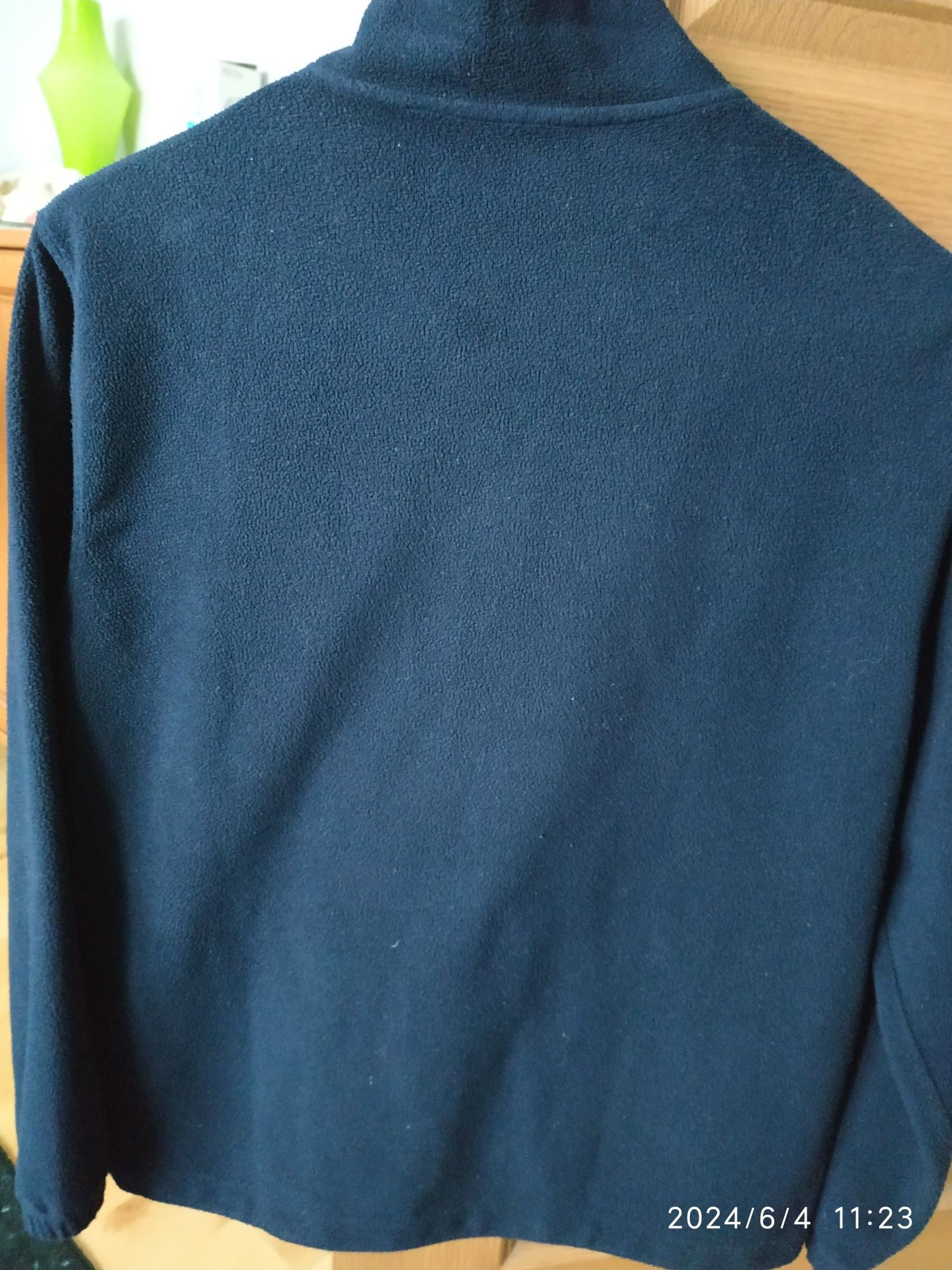 Bluza polarowa granatowa damska, r 164/XS, używana