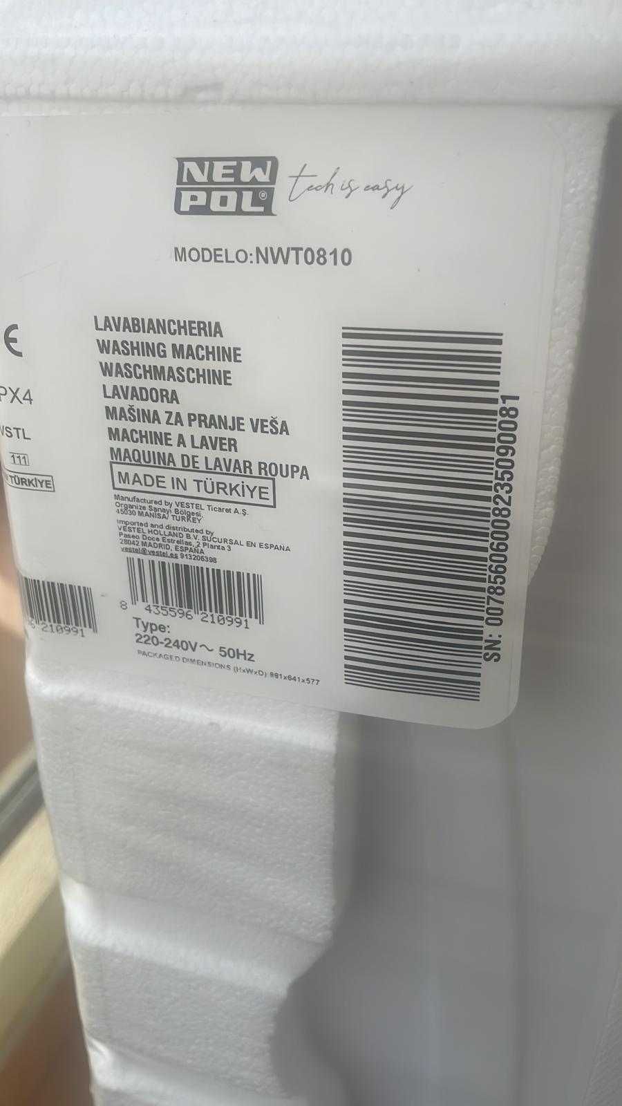 Maquina de Lavar Roupas Nova- New Pol 8kl