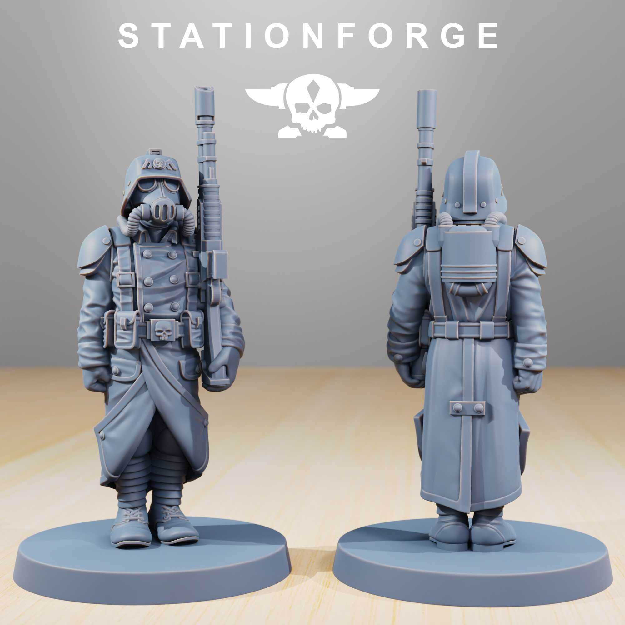 Station Forge - GrimGuard - Marching Poses