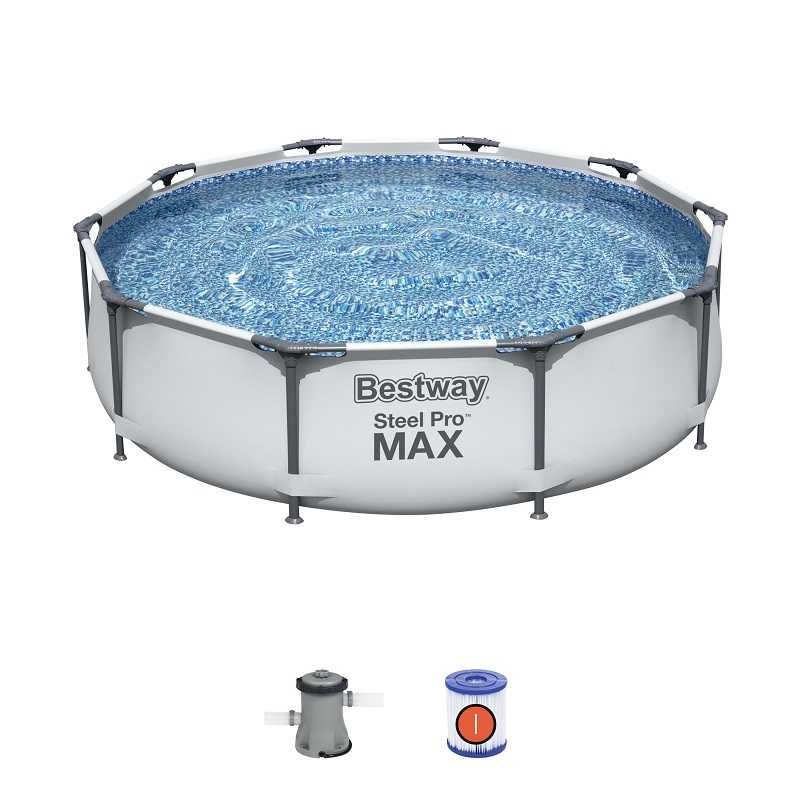 Basen Stelażowy 305 x 76 cm BESTWAY 56408  Steel Pro Max model 2025