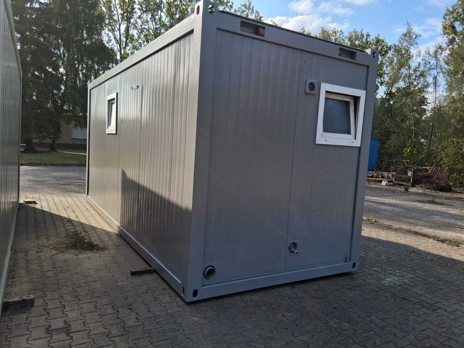 Kontener 20 socjalny sanitarny uniwersalny toaletowy prysznicowy