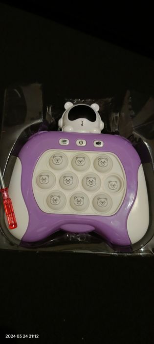 Pop it gra zręcznościowa Astronauta fioletowa