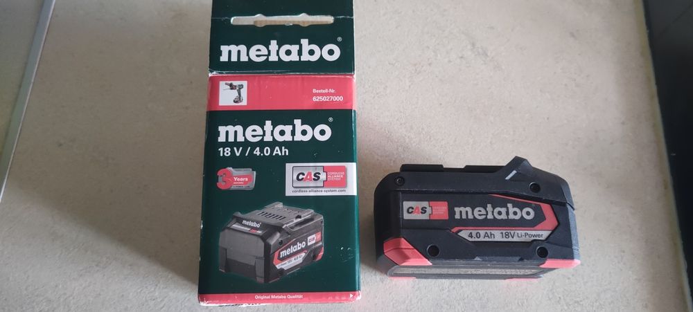 Akumulator Metabo 18V 4Ah