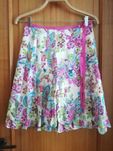 Saia Flores 100% Seda Lanidor