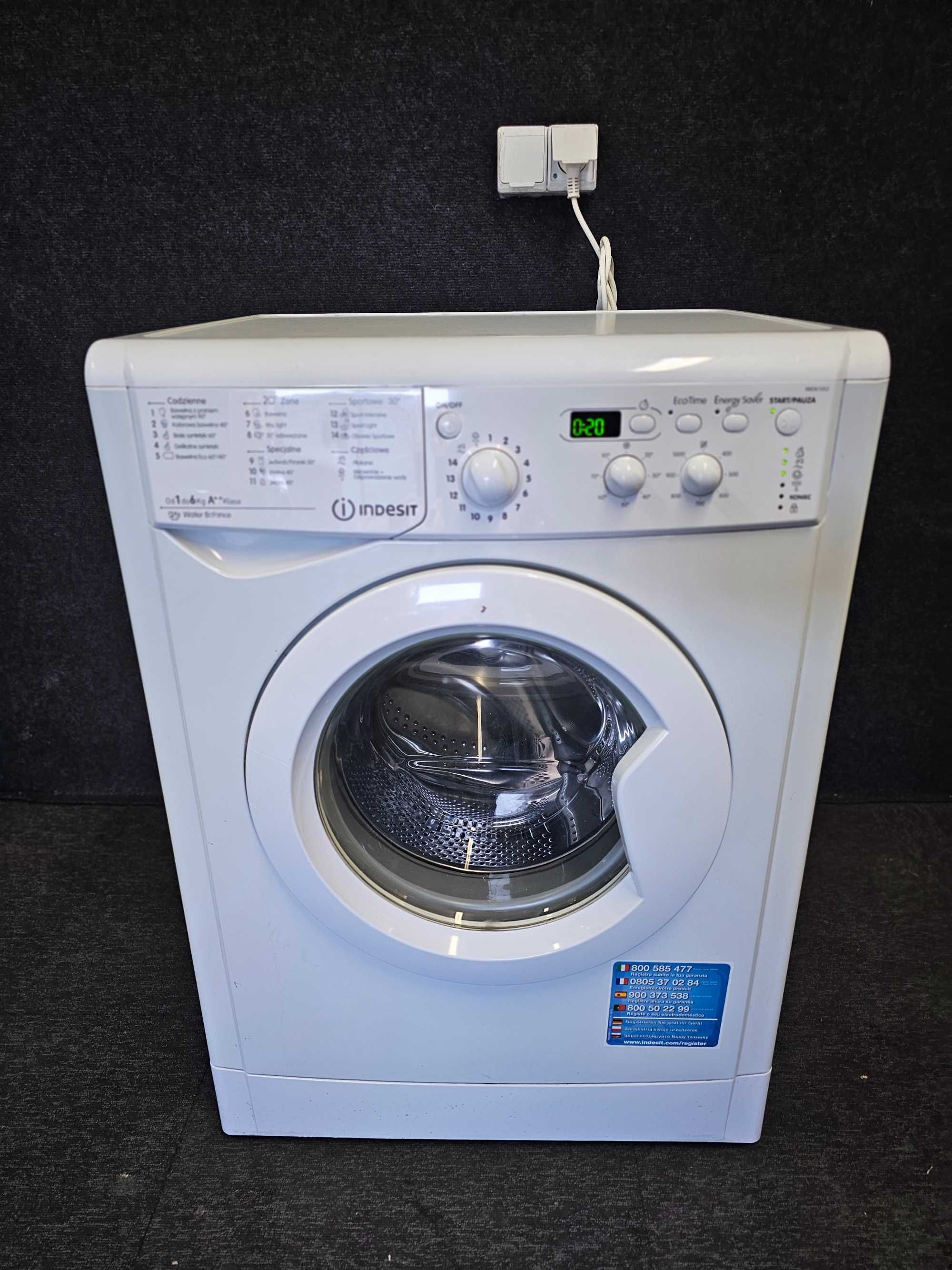 Pralka Indesit 6kg / 1000 obr / A ++ / Transport / Gwarancja